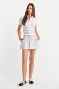 Luxury THE FLEECE SKORT HEATHER GREY