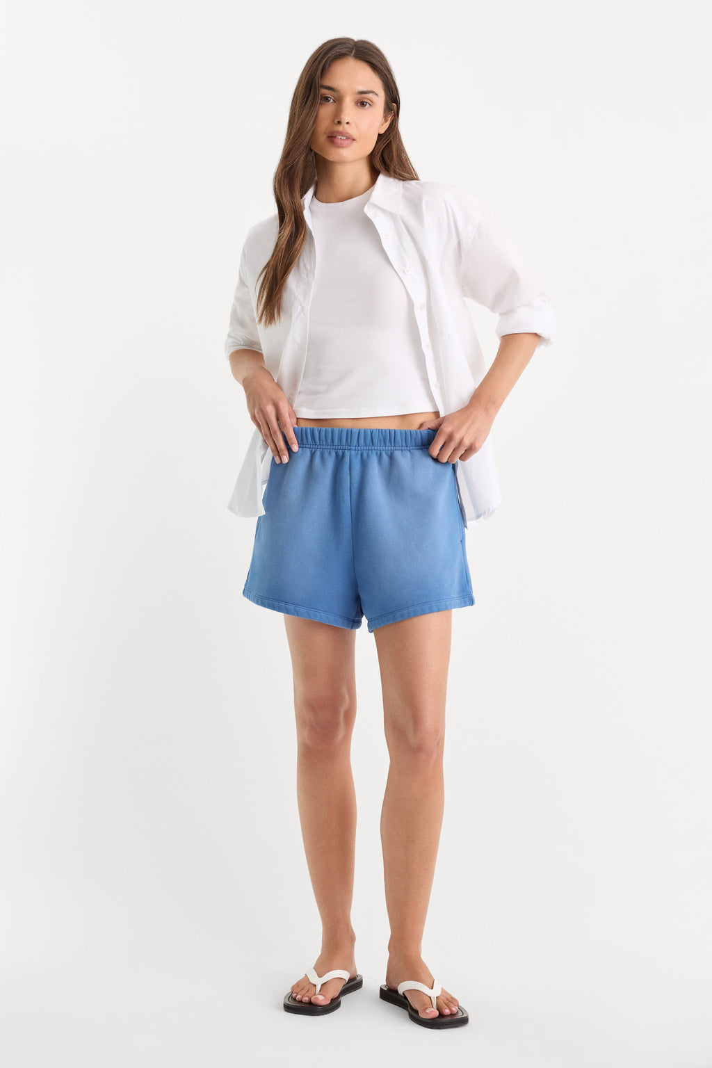 Luxury THE FLEECE SHORT BLUE DRIFT