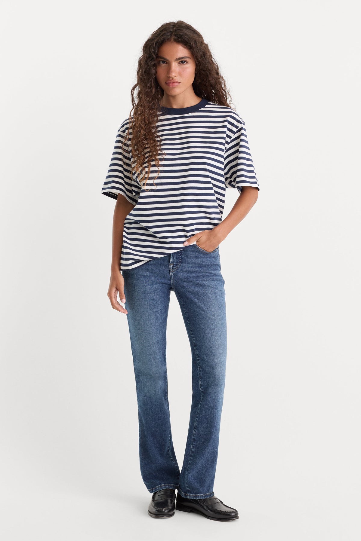 Luxury GOOD PETITE STRAIGHT JEANS INDIGO1230