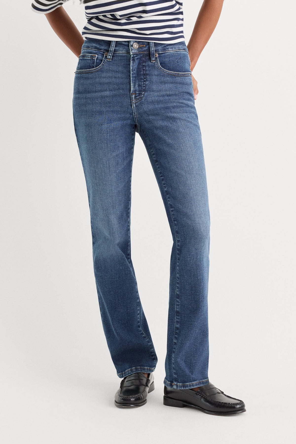 Luxury GOOD PETITE STRAIGHT JEANS INDIGO1230