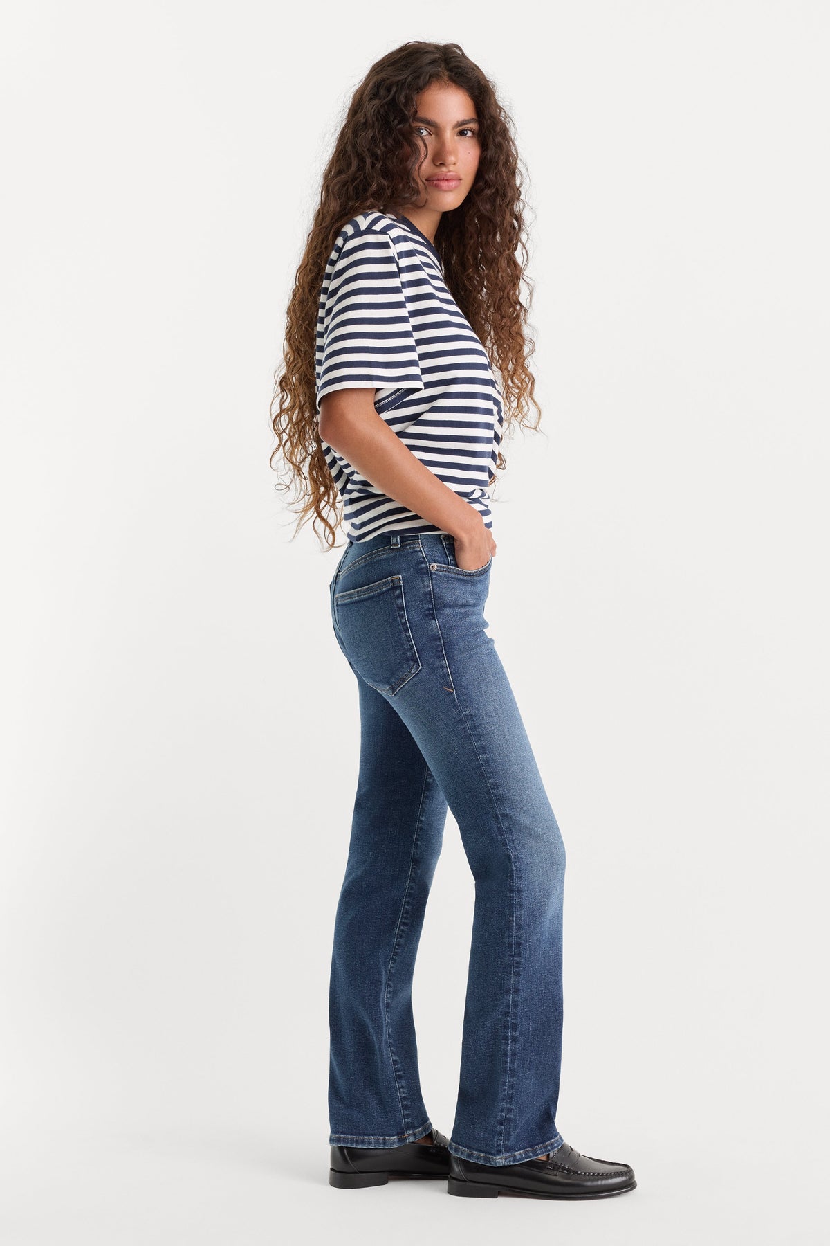 Luxury GOOD PETITE STRAIGHT JEANS INDIGO1230