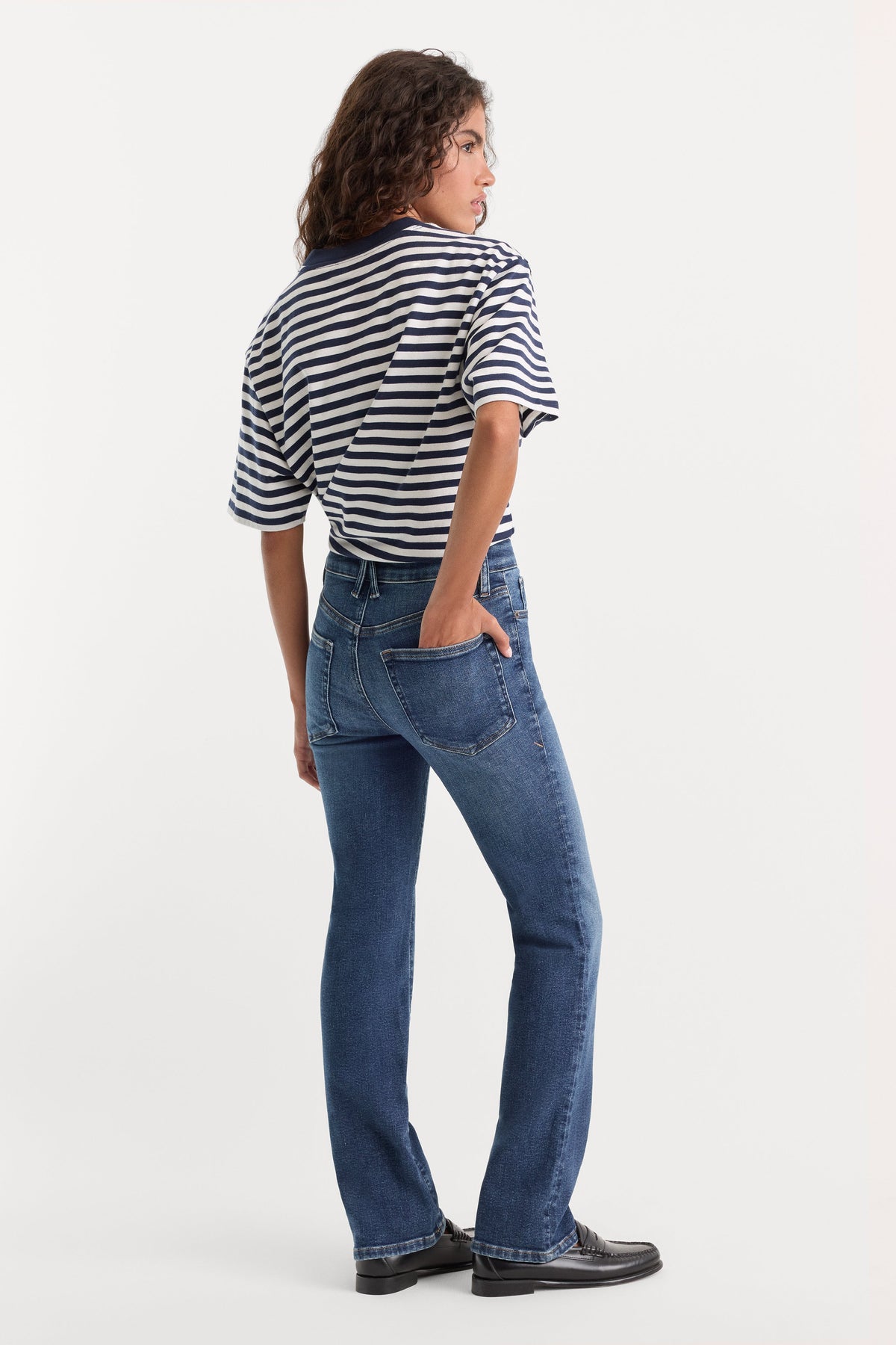 Luxury GOOD PETITE STRAIGHT JEANS INDIGO1230