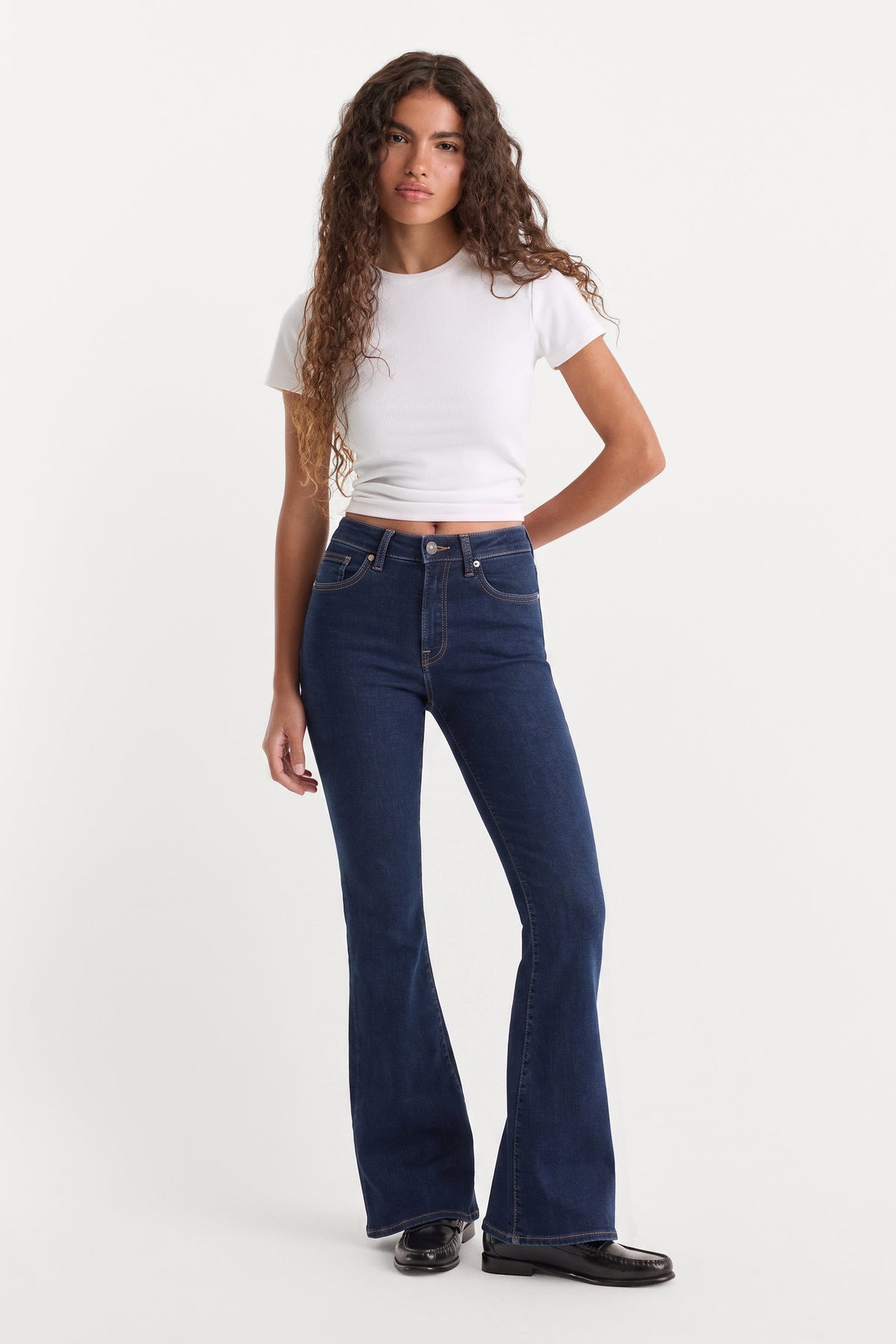 Luxury ALWAYS FITS GOOD PETITE FLARE JEANS INDIGO1317