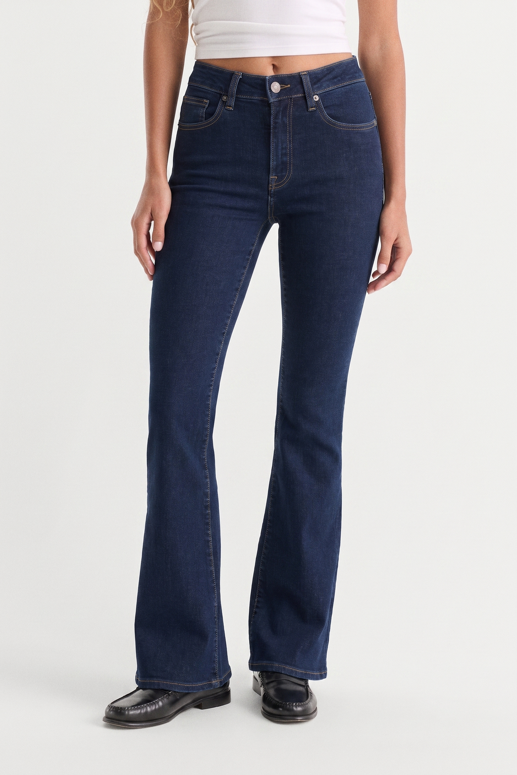 Luxury ALWAYS FITS GOOD PETITE FLARE JEANS INDIGO1317