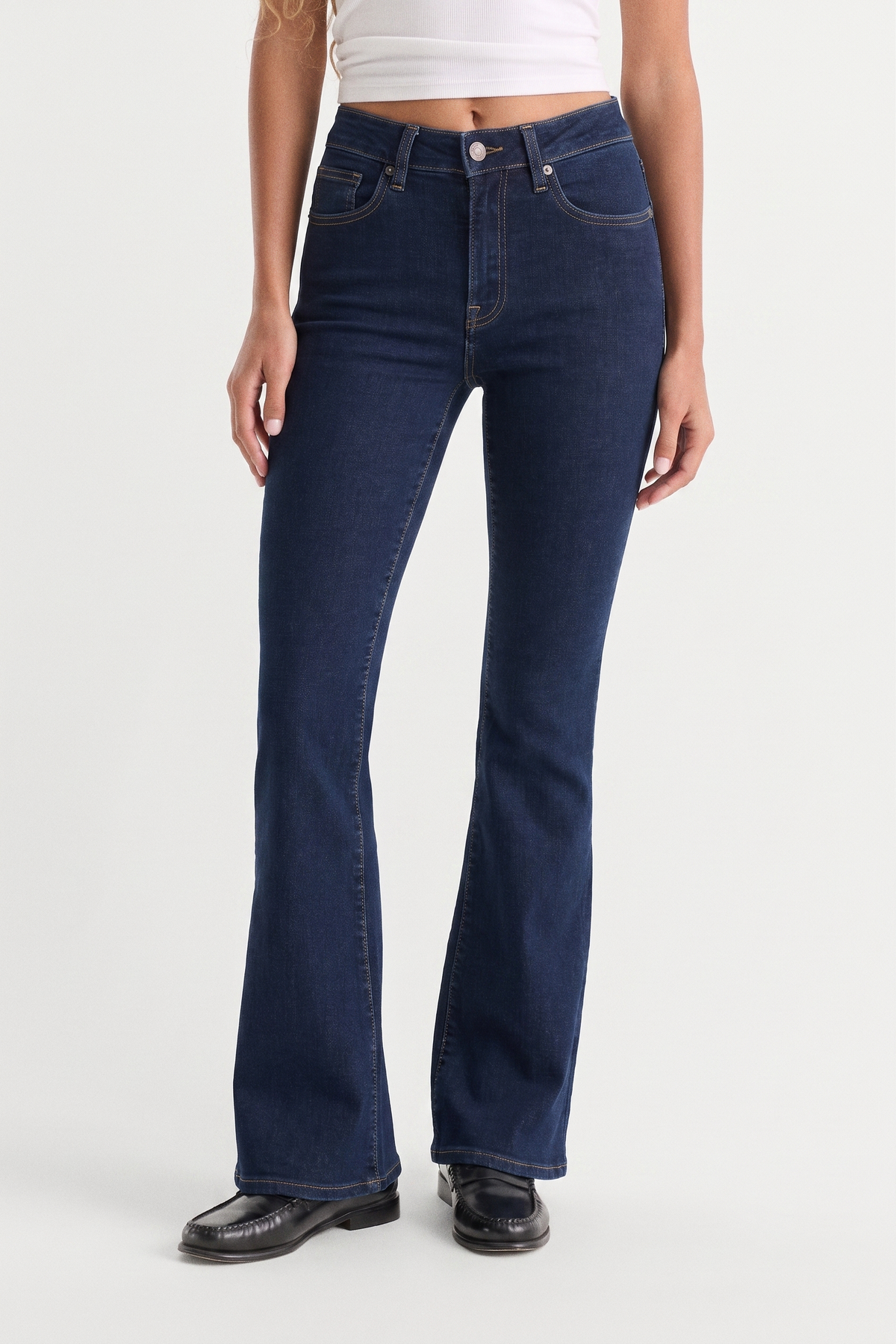 Luxury ALWAYS FITS GOOD PETITE FLARE JEANS INDIGO1317