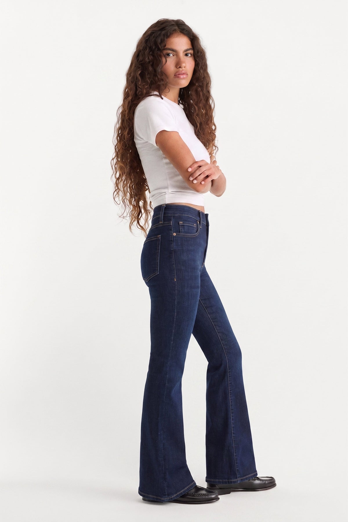 Luxury ALWAYS FITS GOOD PETITE FLARE JEANS INDIGO1317