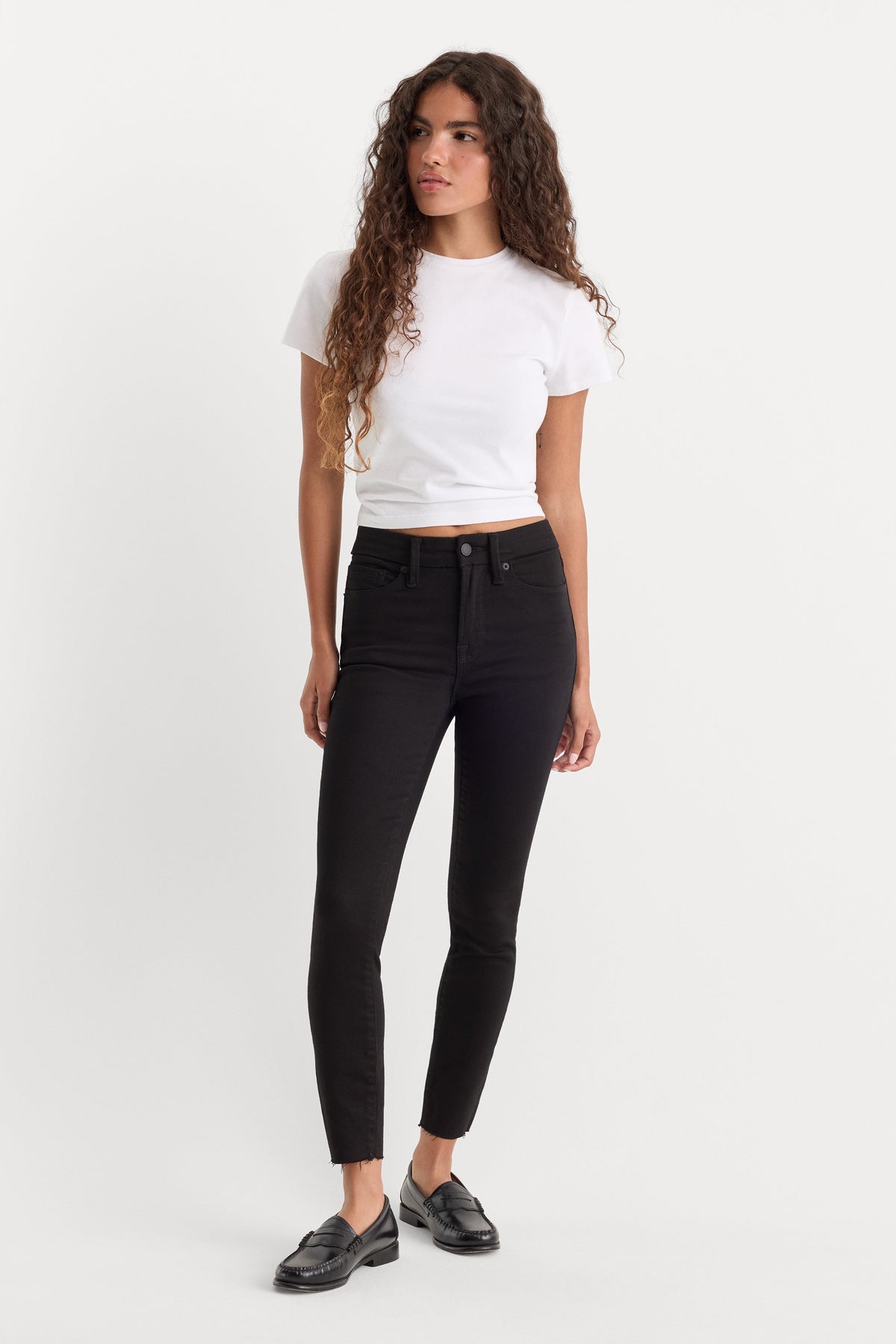 Luxury NEVER FADE GOOD PETITE SKINNY JEANS BLACK