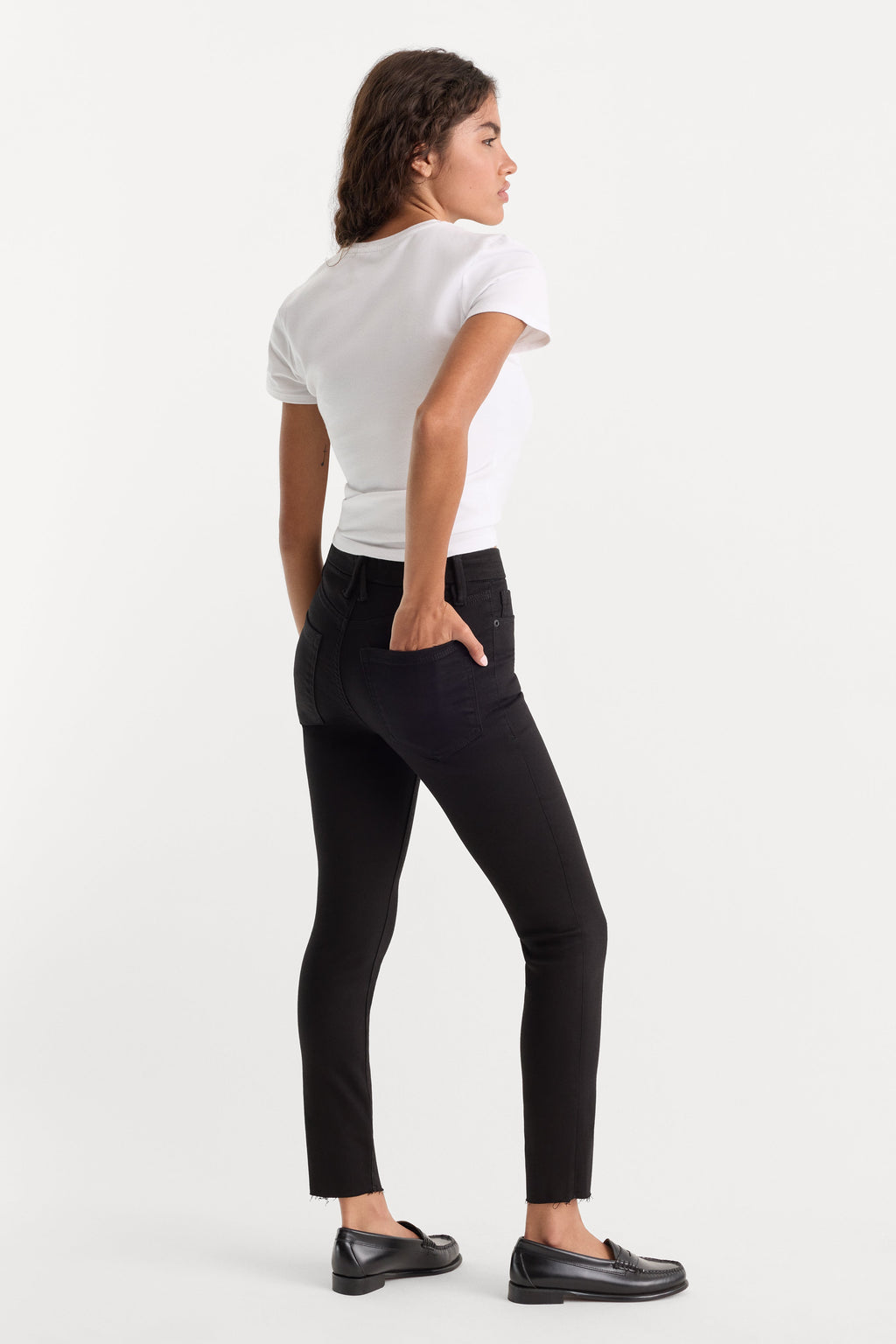 Luxury NEVER FADE GOOD PETITE SKINNY JEANS BLACK
