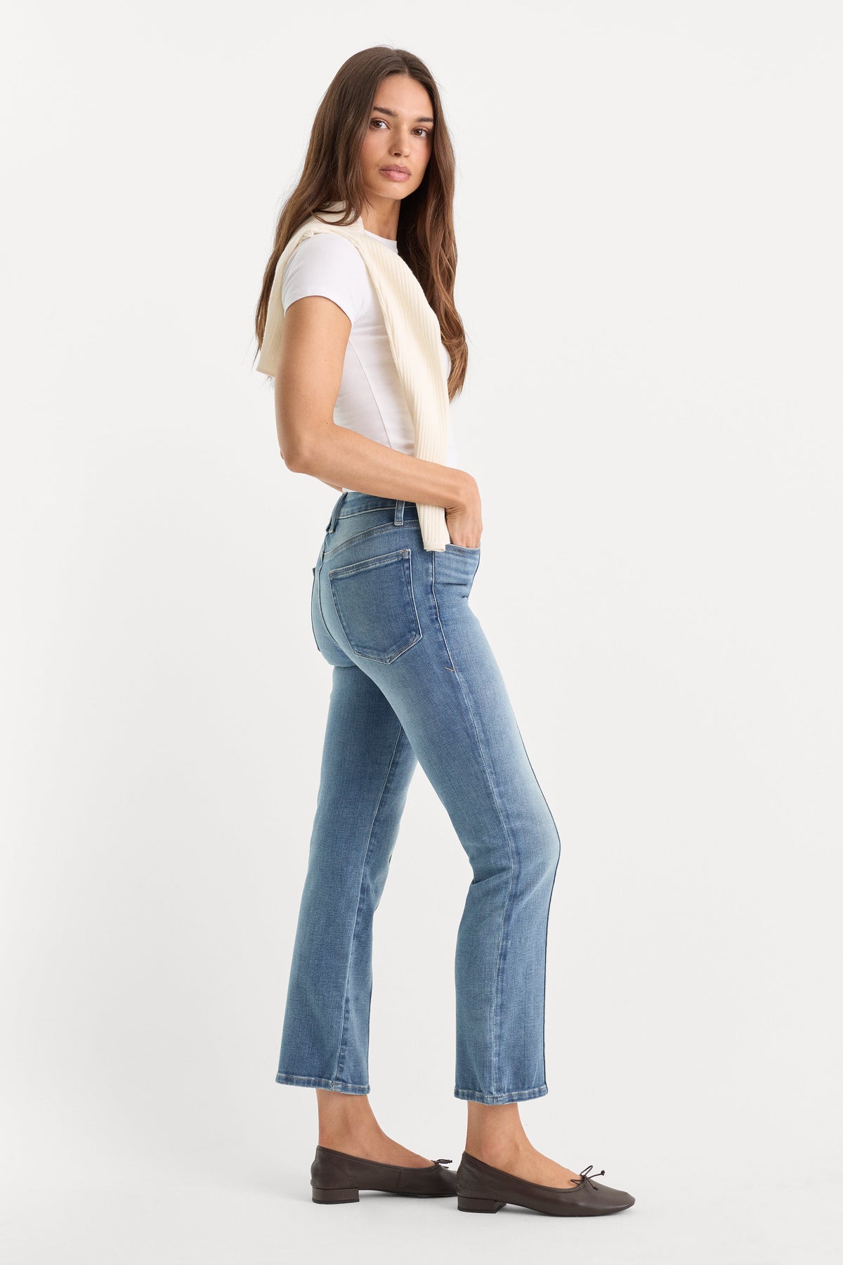 Luxury SOFT TECH GOOD LEGS STRAIGHT JEANS INDIGO1238
