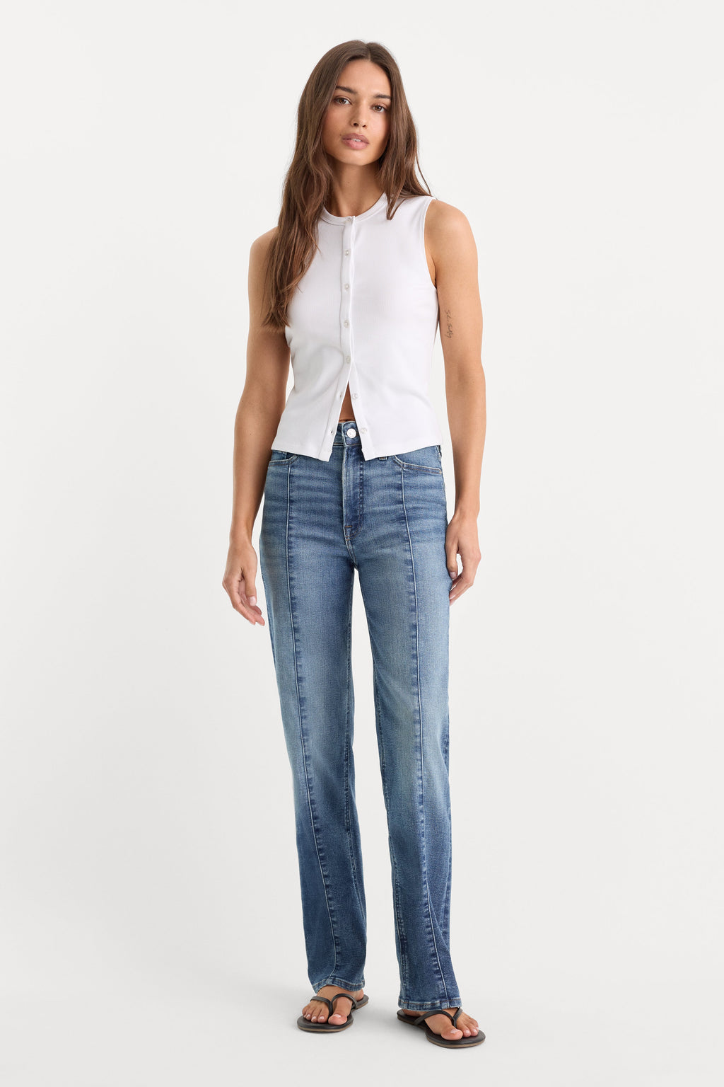Luxury GOOD TRUE STRAIGHT JEANS INDIGO1236