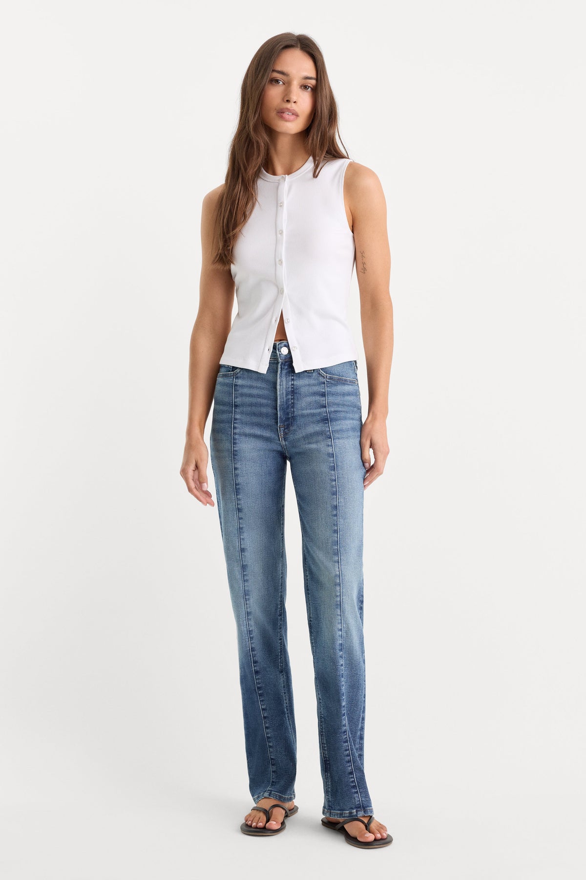 Luxury GOOD TRUE STRAIGHT JEANS INDIGO1236