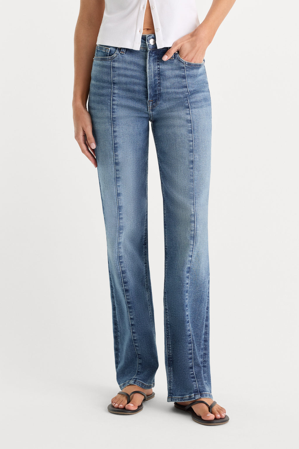 Luxury GOOD TRUE STRAIGHT JEANS INDIGO1236