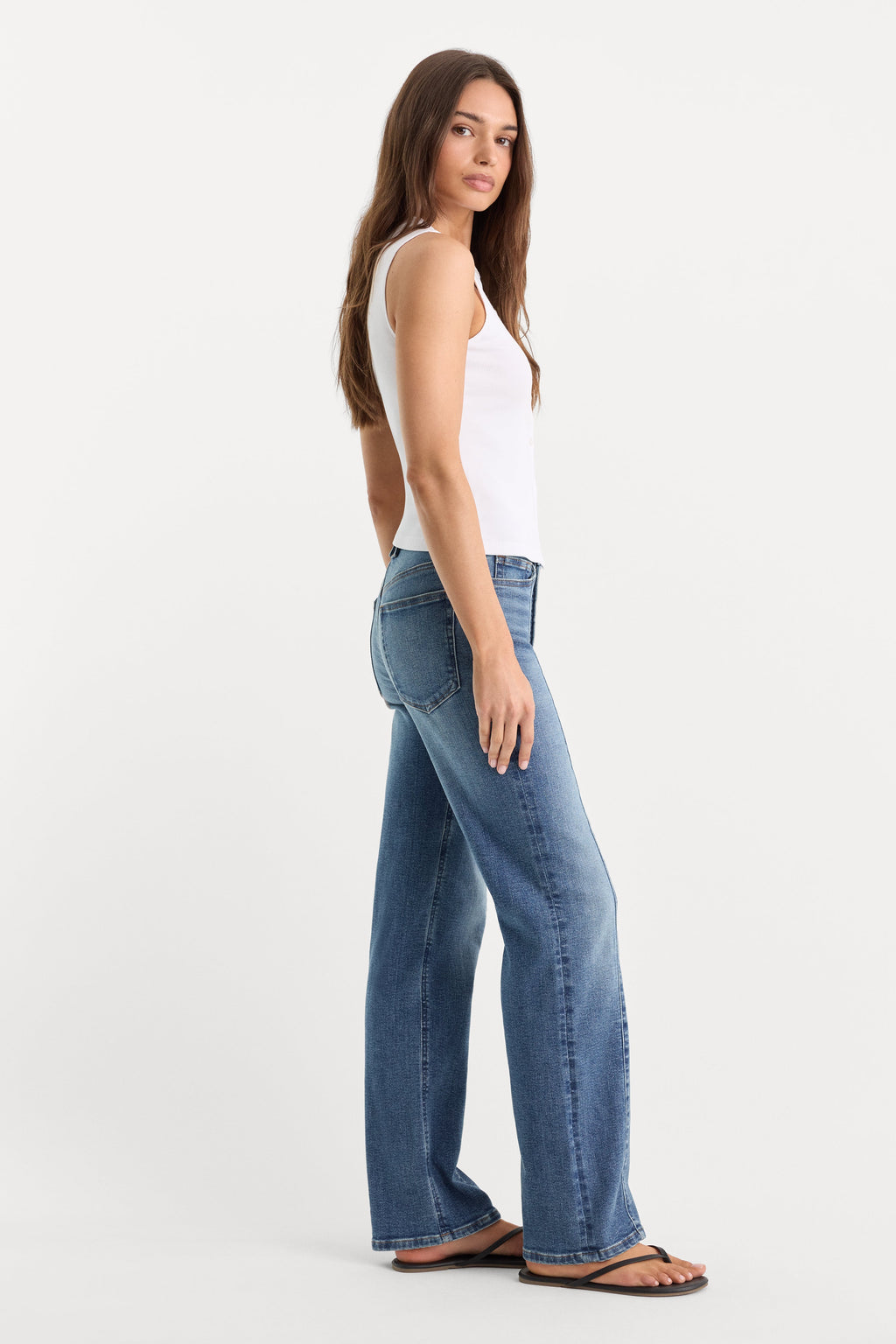 Luxury GOOD TRUE STRAIGHT JEANS INDIGO1236