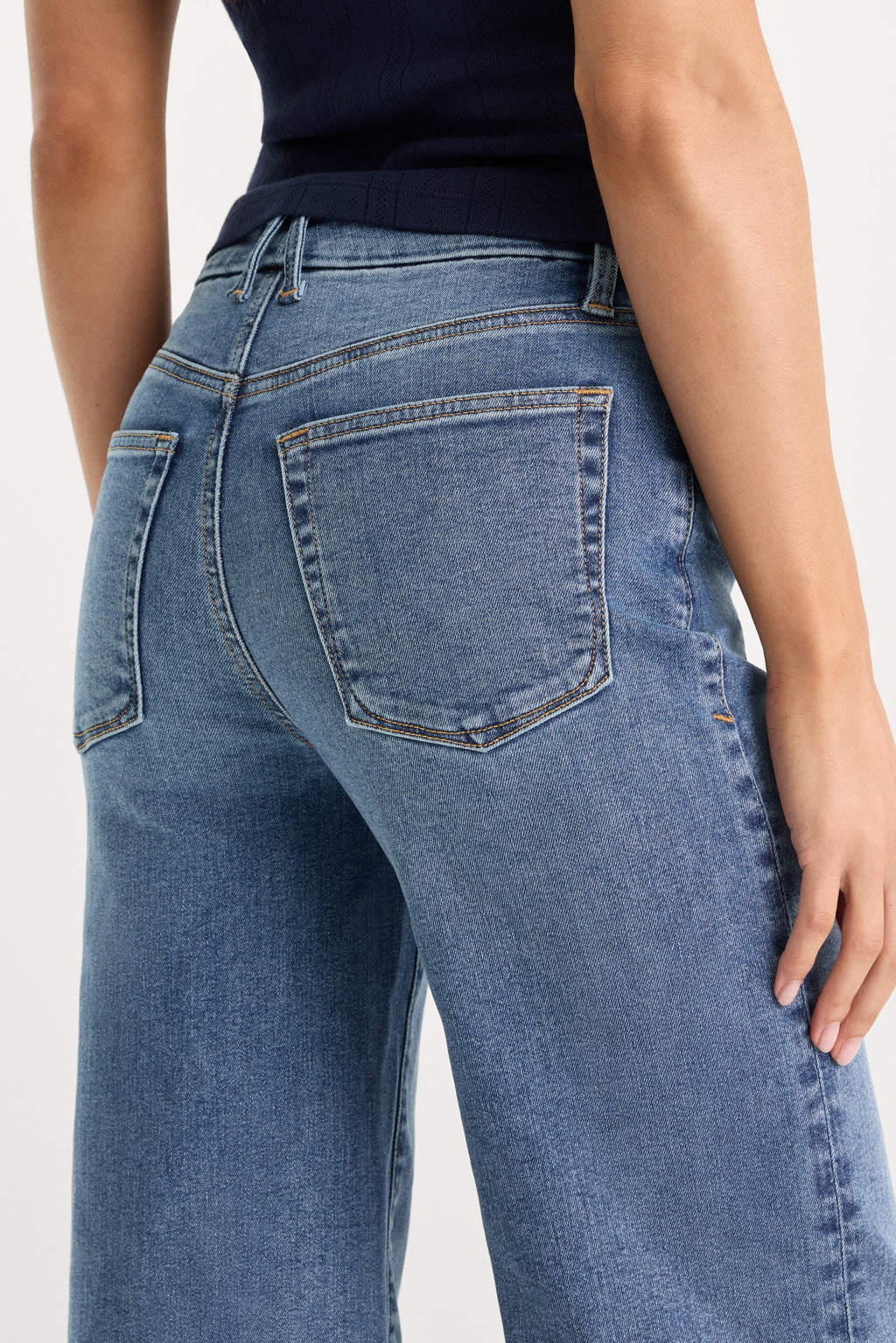Luxury ALWAYS FITS PETITE SLIM PALAZZO JEANS TAWNY
