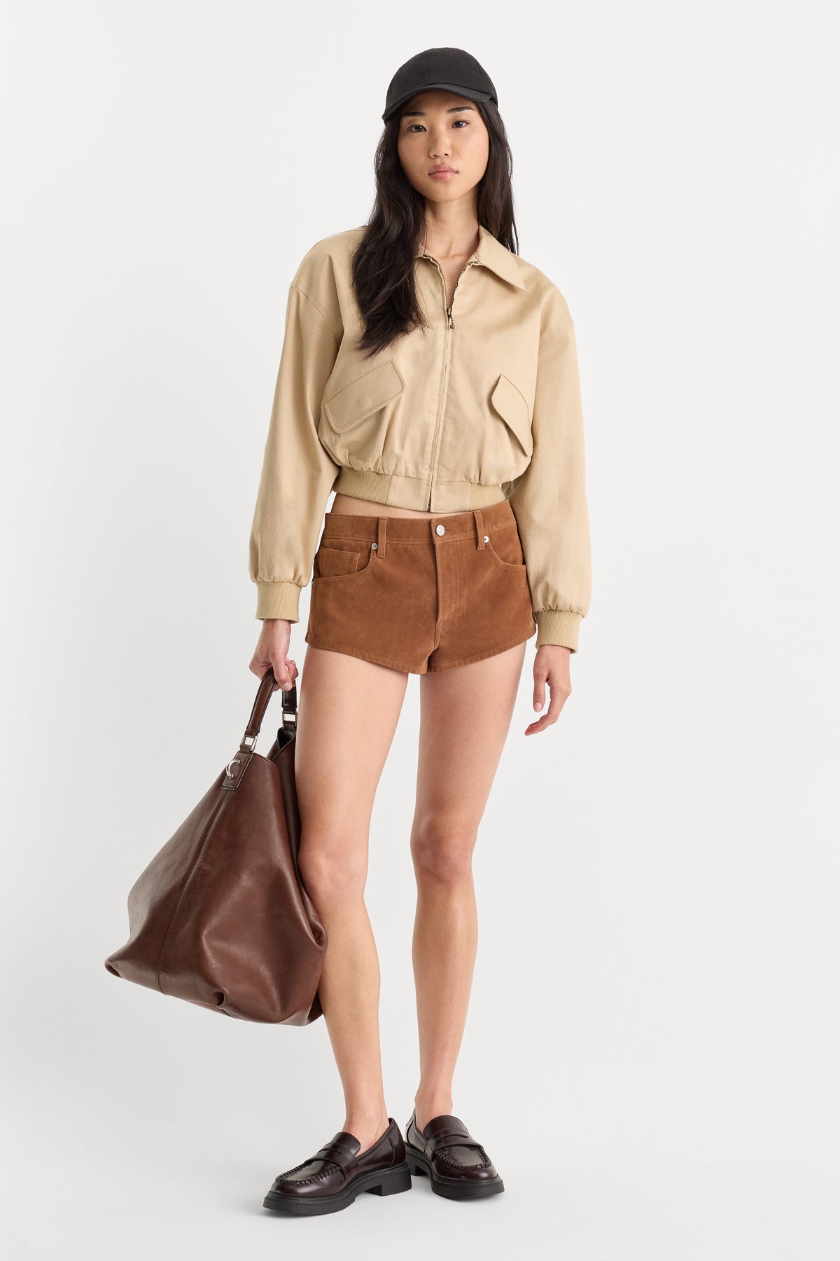 Luxury THE TWILL BOMBER JACKET DUNE MIST