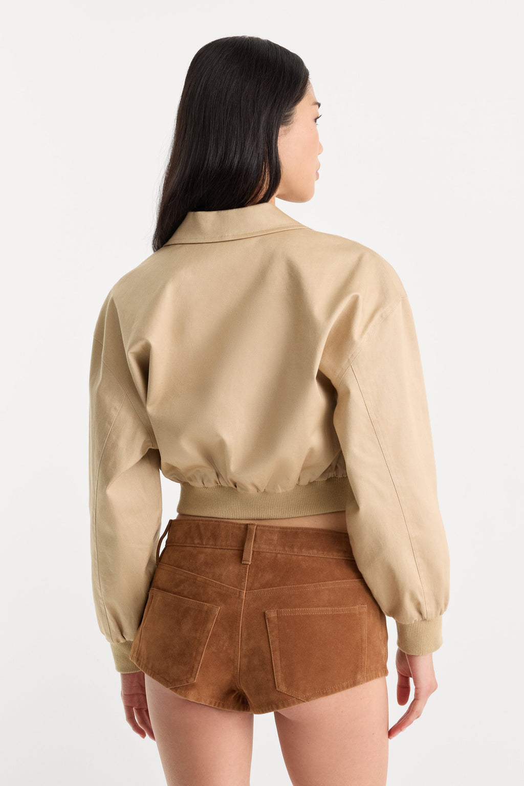 Luxury THE TWILL BOMBER JACKET DUNE MIST