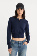 Luxury THE FINE KNIT CARDIGAN NEW NAVY