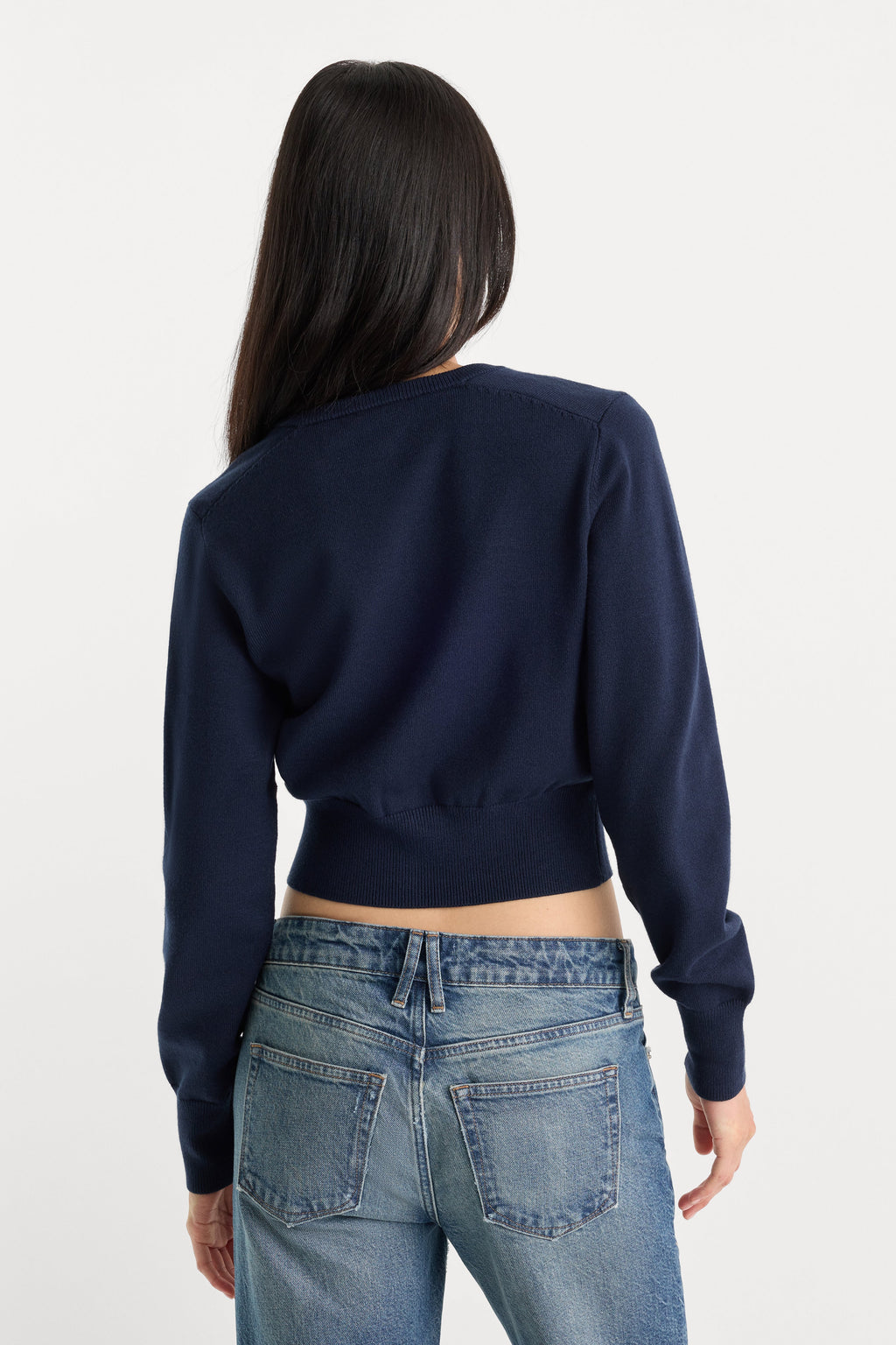 Luxury THE FINE KNIT CARDIGAN NEW NAVY
