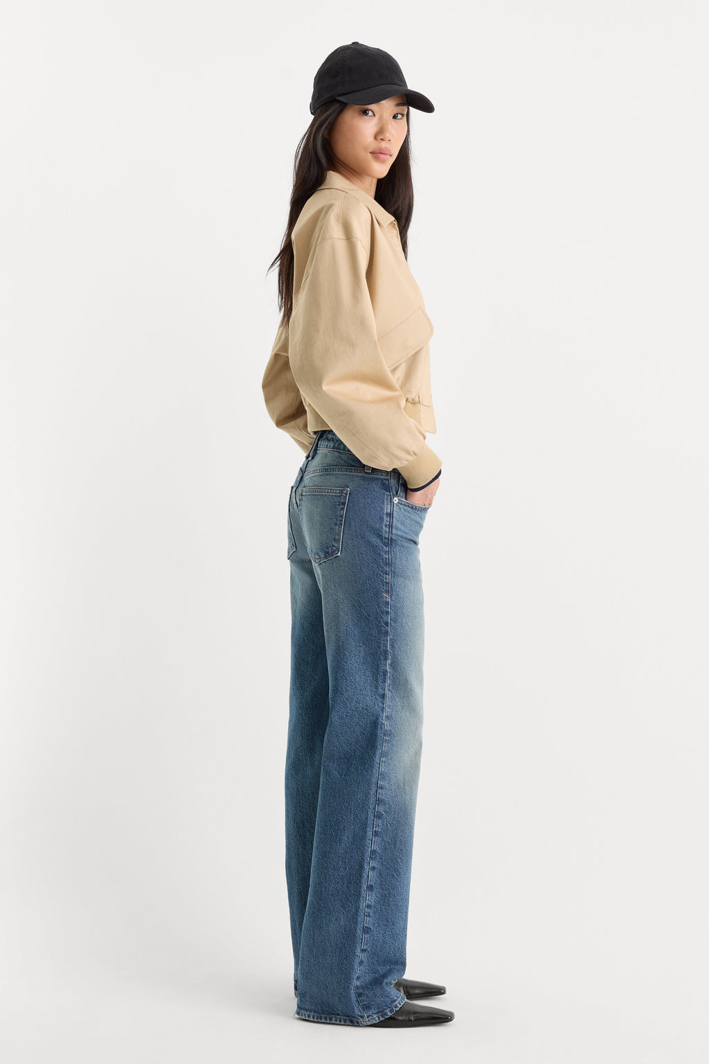 Luxury VINTAGE LOW RISE BOOTCUT JEANS INDIGO1282