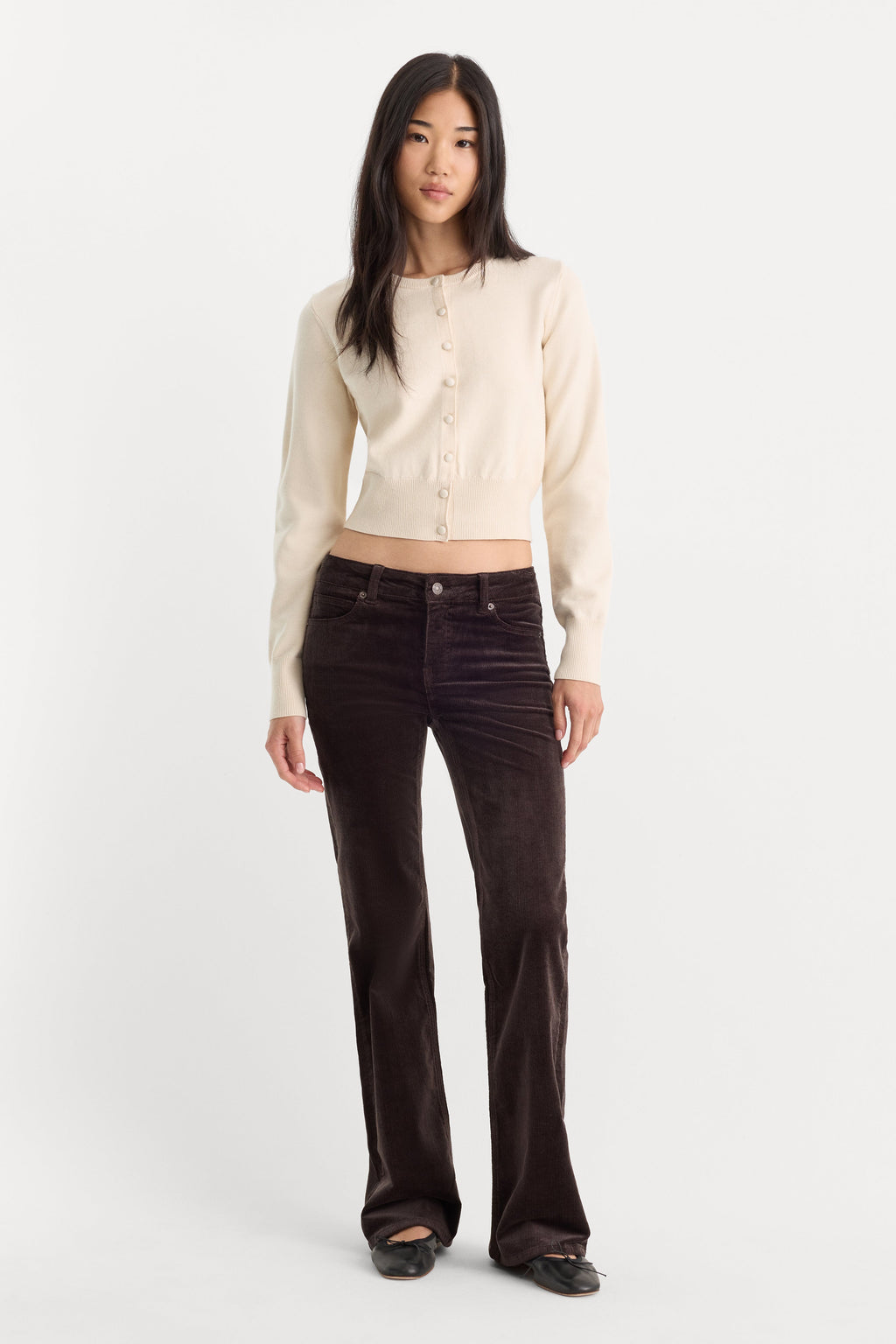 Luxury THE FINE KNIT CARDIGAN PEARL