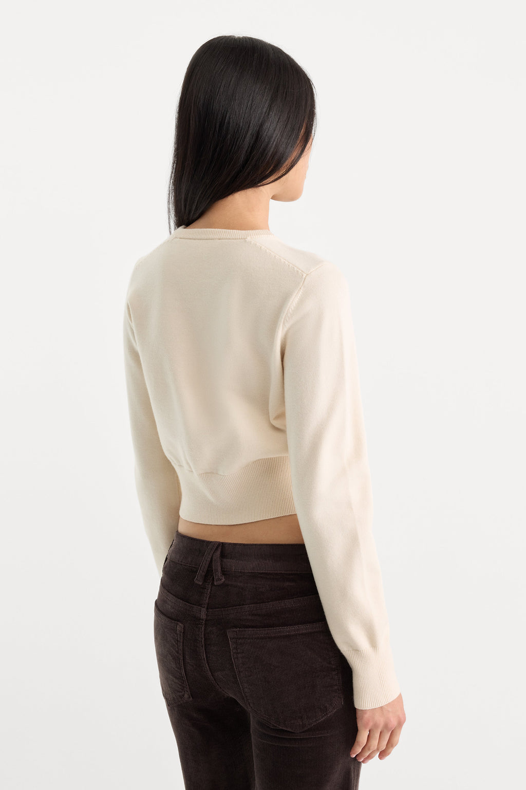 Luxury THE FINE KNIT CARDIGAN PEARL