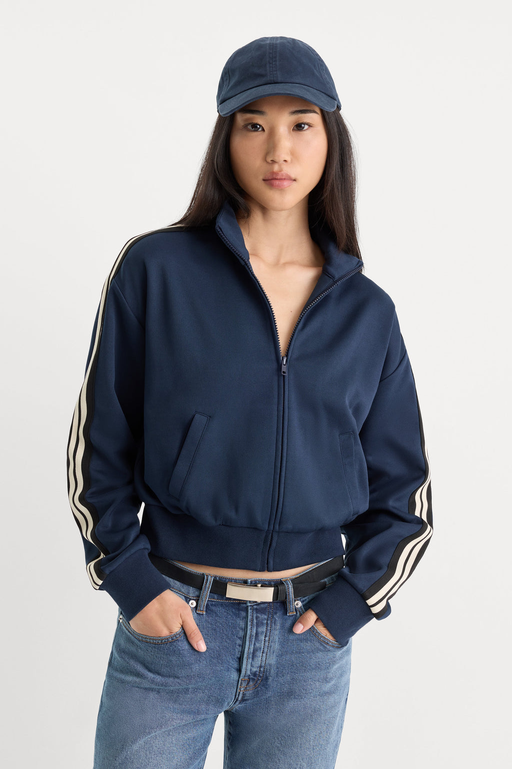 Luxury THE TRACK JACKET NEW NAVY