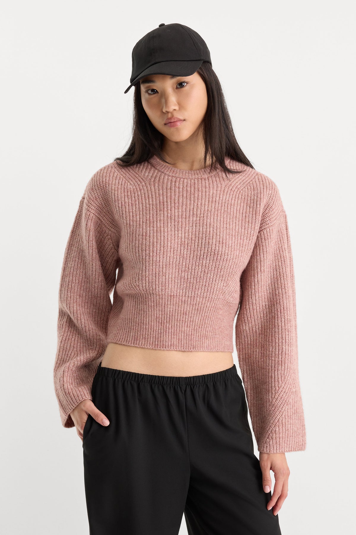 Luxury THE CHUNKY KNIT SWEATER DUSTY BLUSH