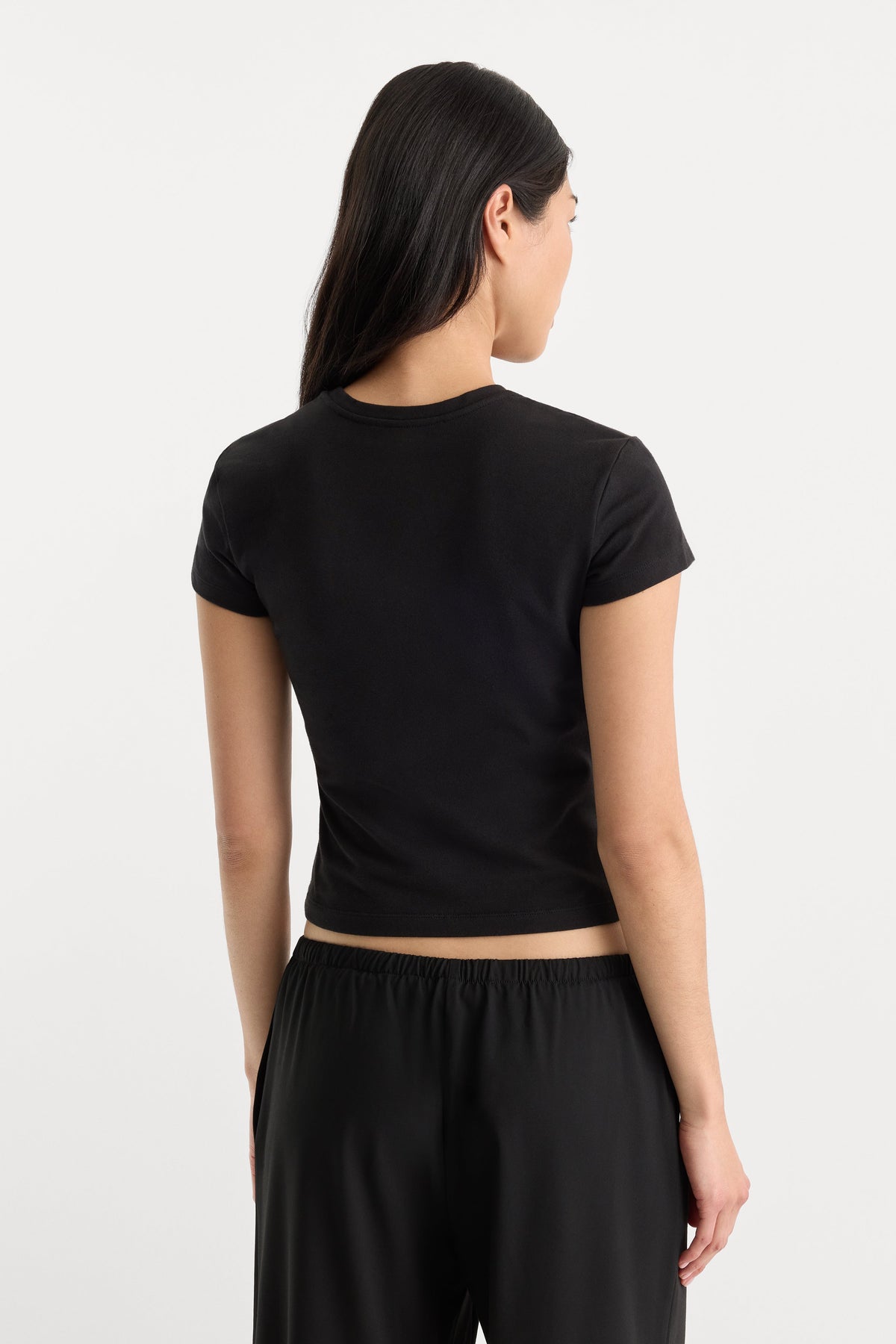 Luxury THE CAP SLEEVE TEE BLACK001