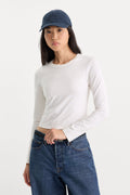 Luxury THE LONG SLEEVE BABY TEE WHITE