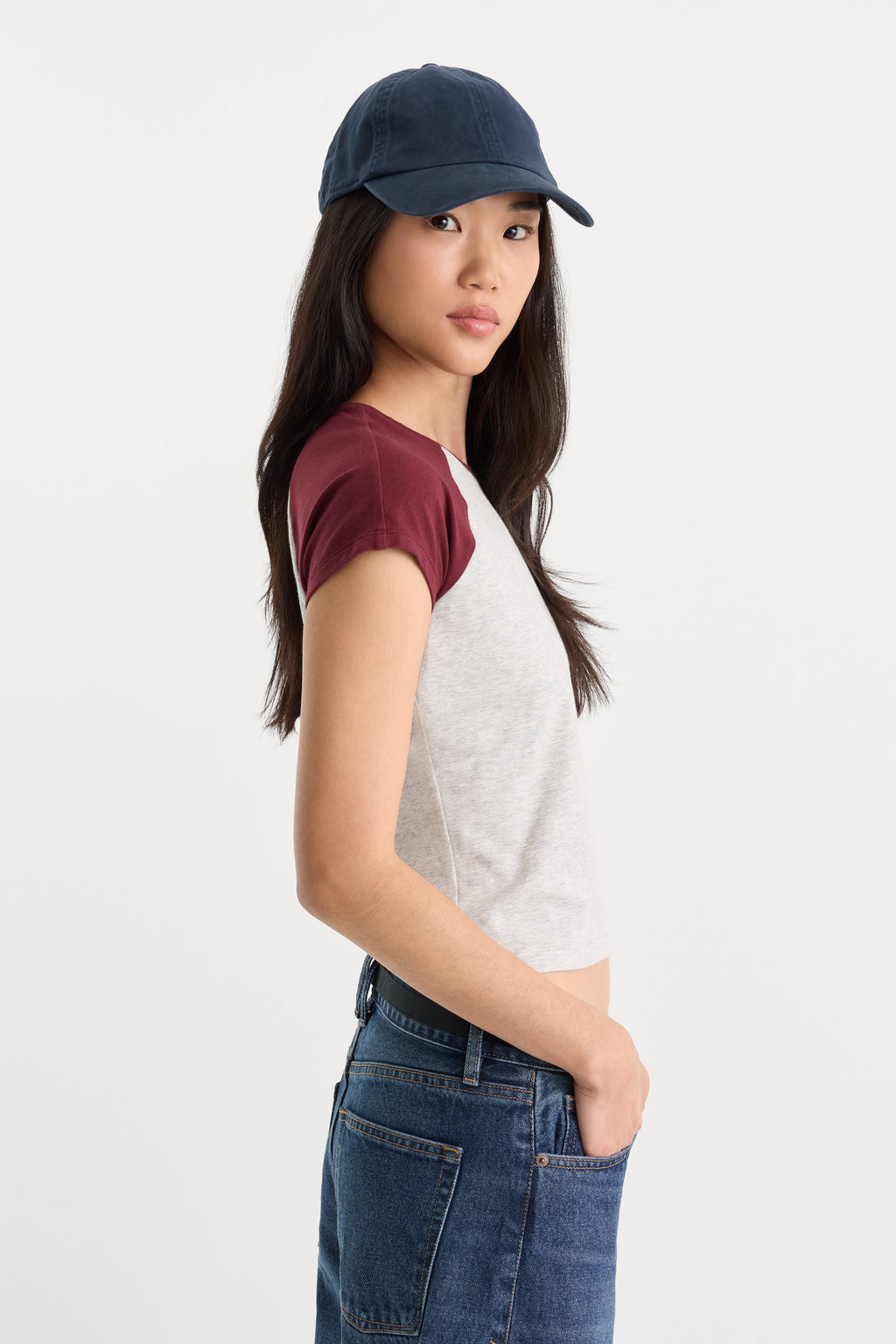 Luxury THE RAGLAN TEE VINTAGE GREY