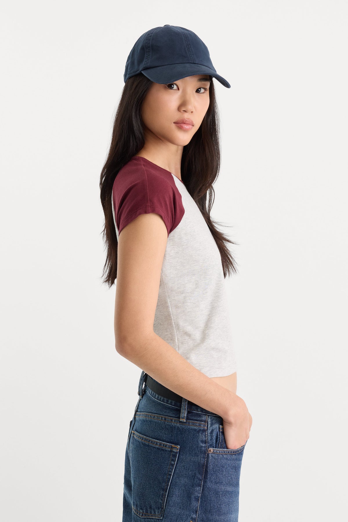Luxury THE RAGLAN TEE VINTAGE GREY