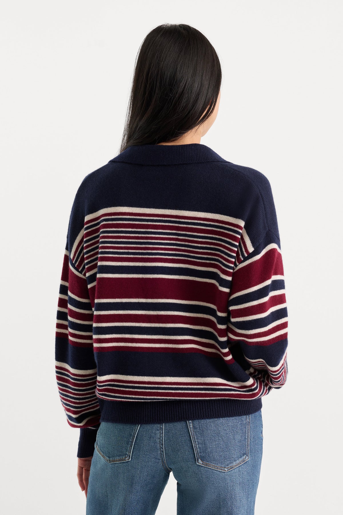 Luxury THE OVERSIZED RUGBY SWEATER MULTI STRIPE