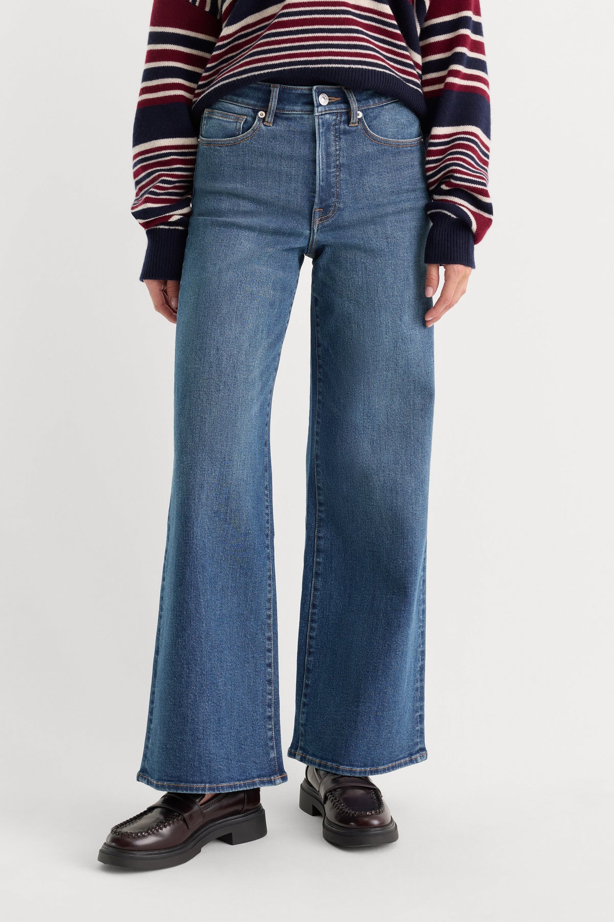 Luxury GOOD WAIST PALAZZO ANKLE JEANS SIERRA