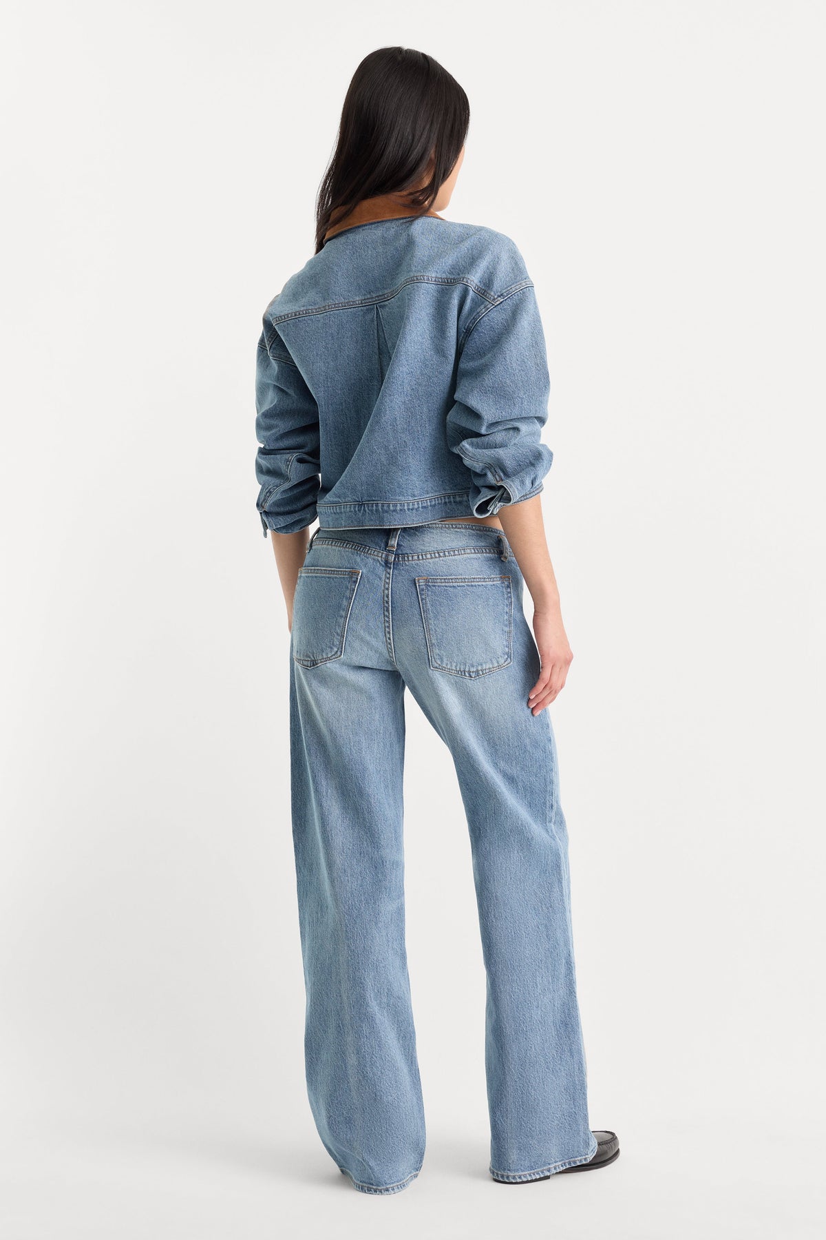 Luxury GHOST WAIST LOW LOOSE JEANS AMBER