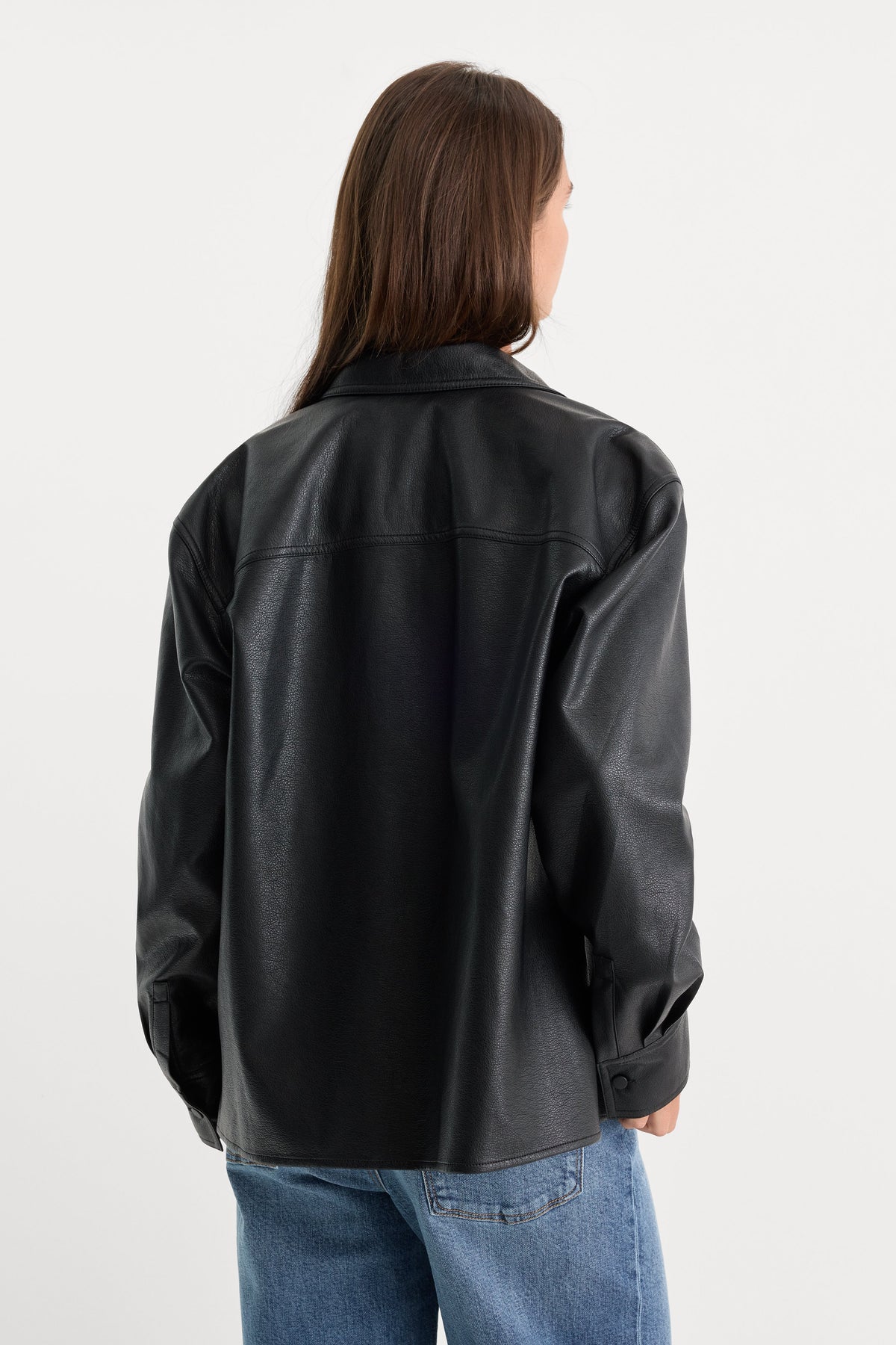 Luxury THE BETTER THAN LEATHER CLASSIC SHIRT BLACK001