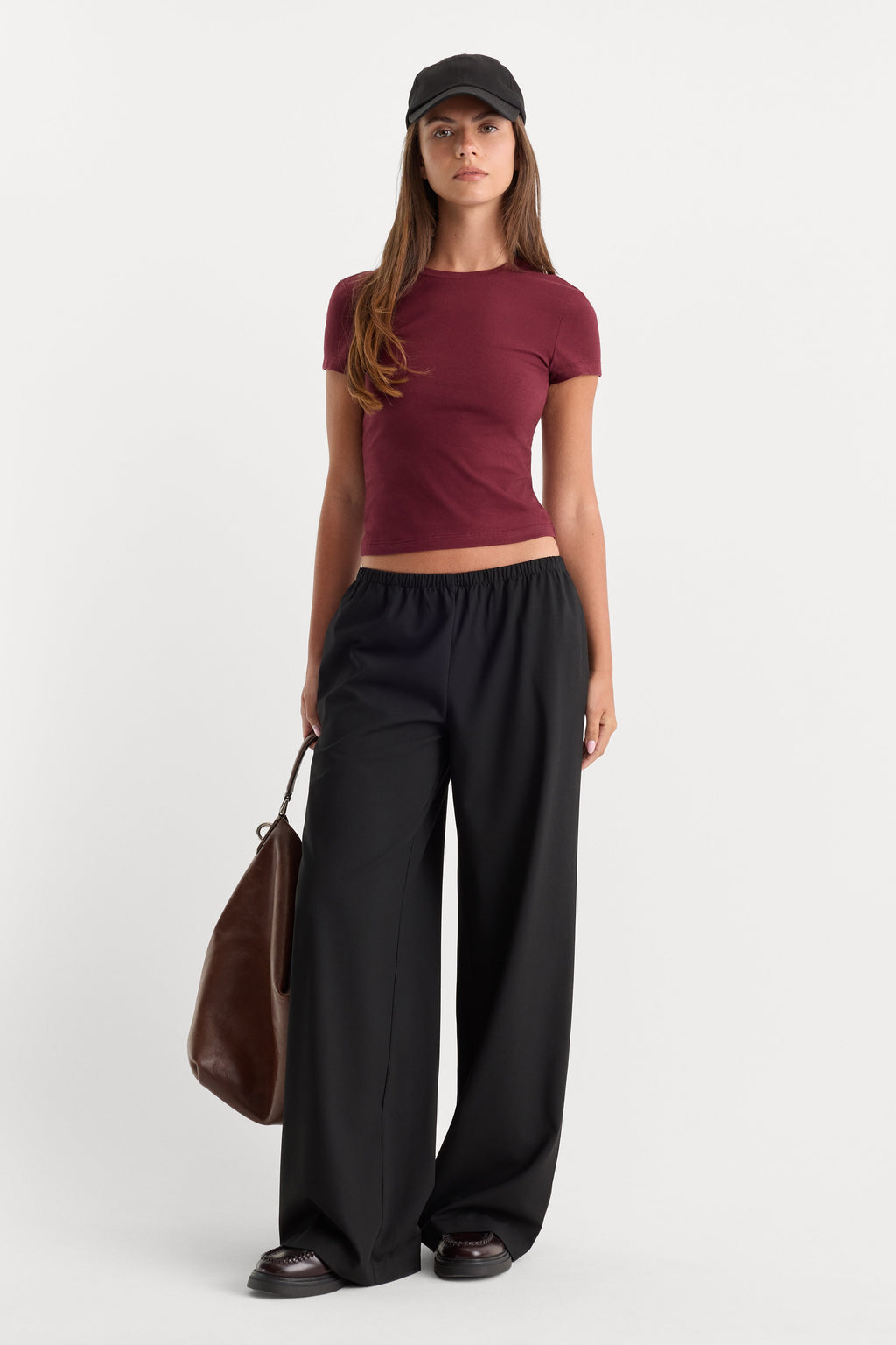Luxury THE BABY TEE BERRY NOIR