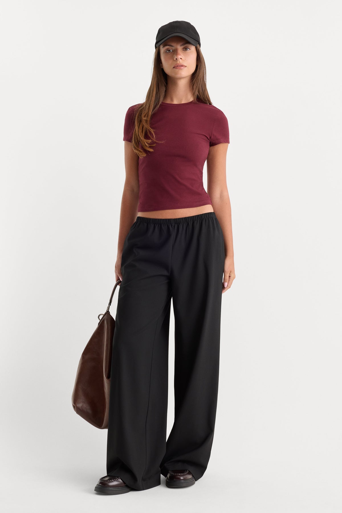 Luxury THE BABY TEE BERRY NOIR