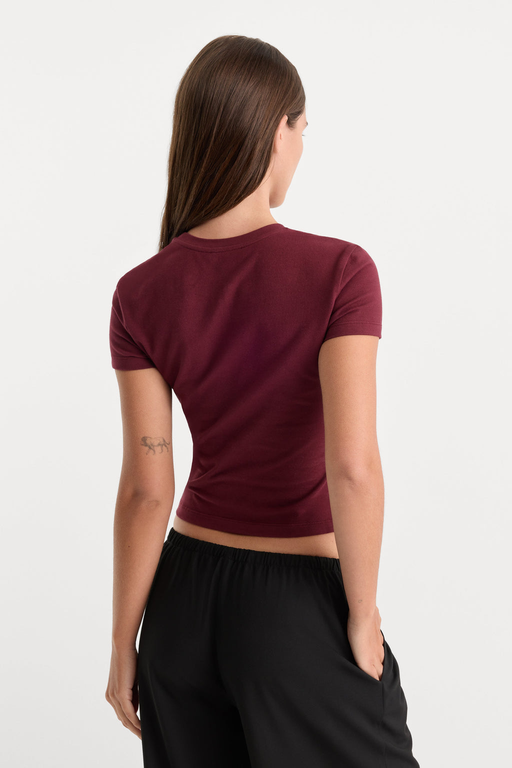 Luxury THE BABY TEE BERRY NOIR