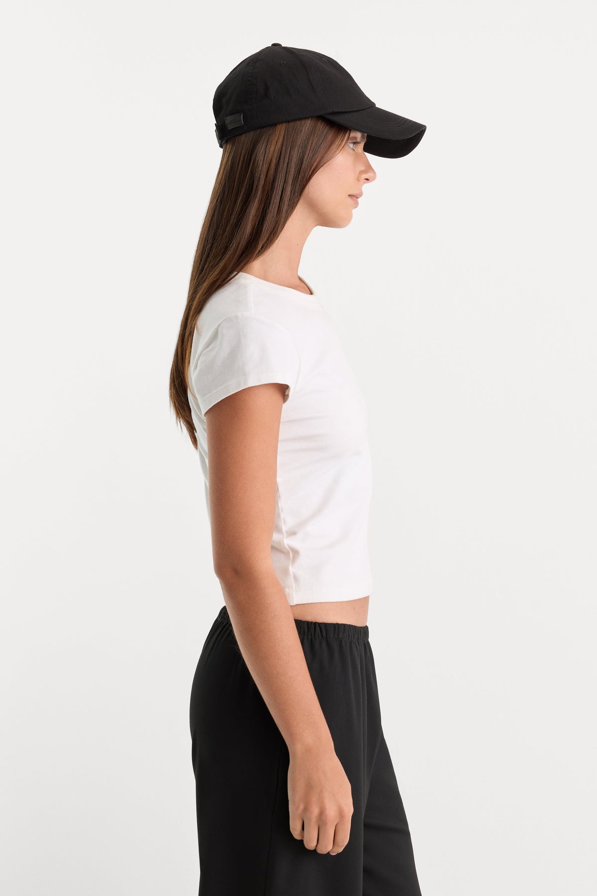 Luxury THE CAP SLEEVE TEE WHITE001