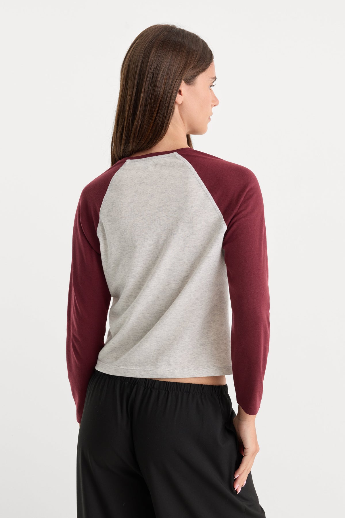 Luxury THE LONG SLEEVE RAGLAN TEE VINTAGE GREY