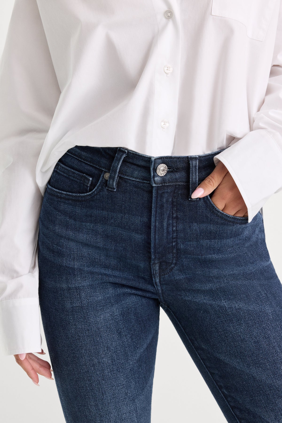 Luxury GOOD PETITE STRAIGHT JEANS ATLAS BLUE