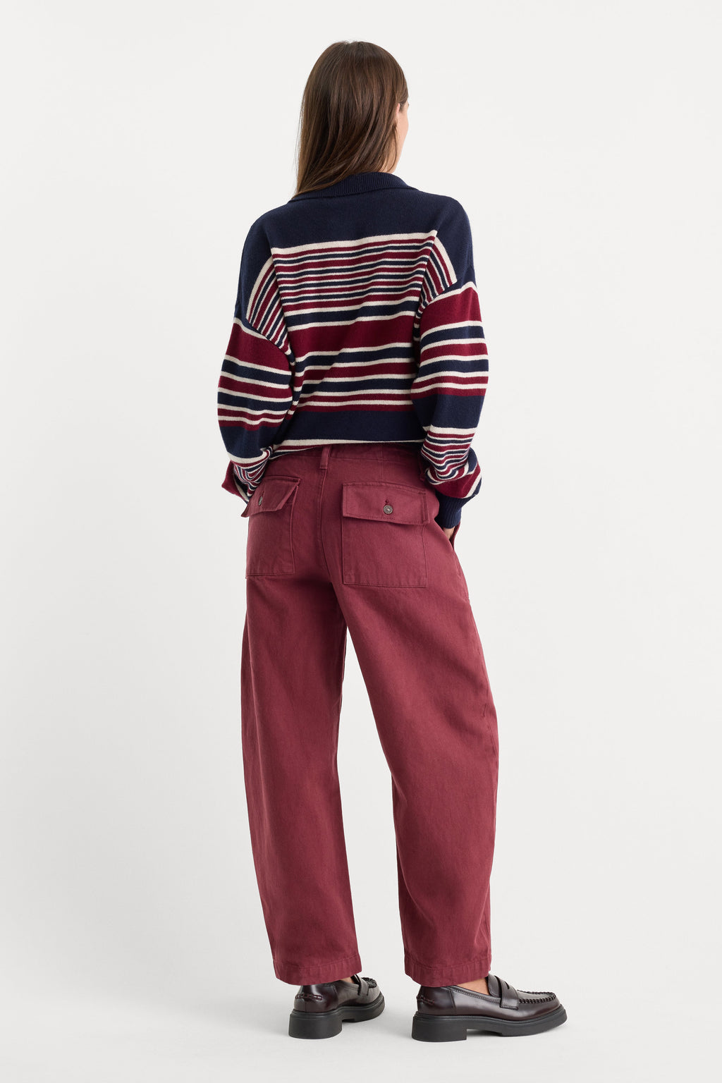 Luxury VINTAGE BARREL ANKLE JEANS BERRY NOIR