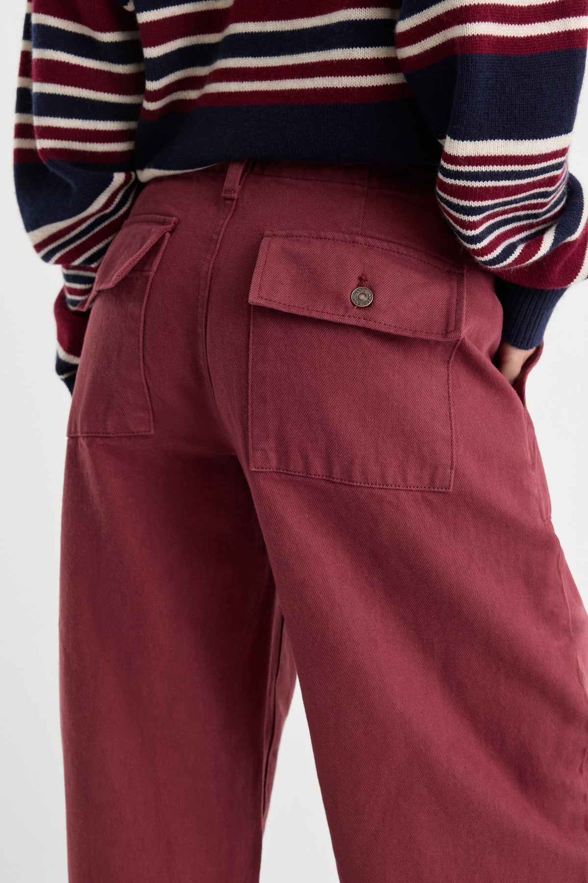 Luxury VINTAGE BARREL ANKLE JEANS BERRY NOIR