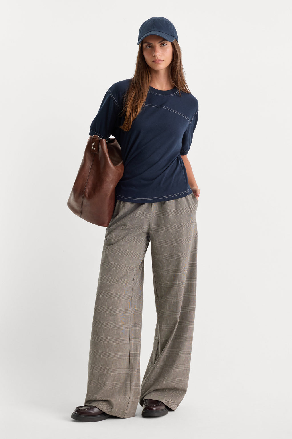 Luxury THE PLAID PULL ON TROUSER MINI PLAID