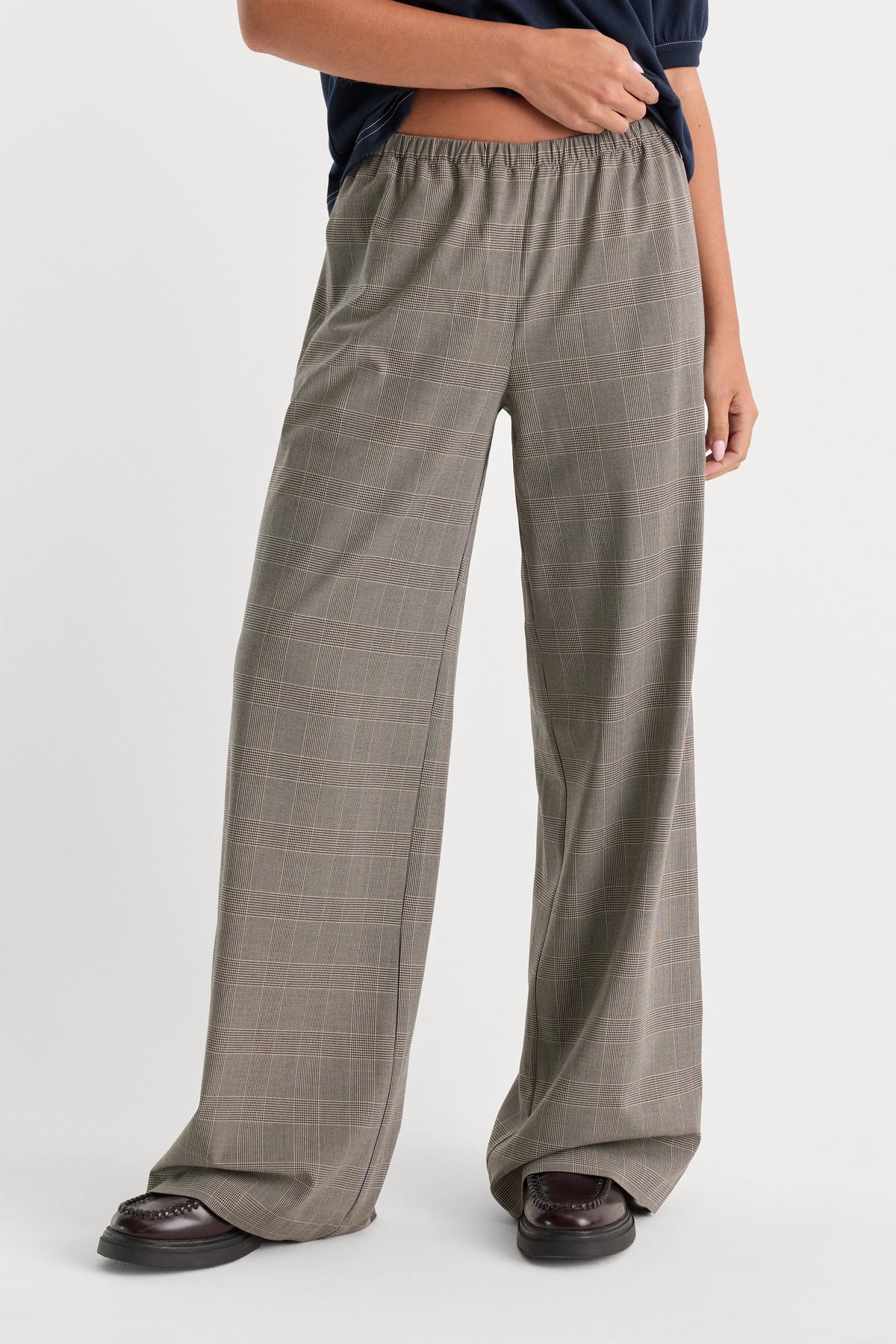 Luxury THE PLAID PULL ON TROUSER MINI PLAID