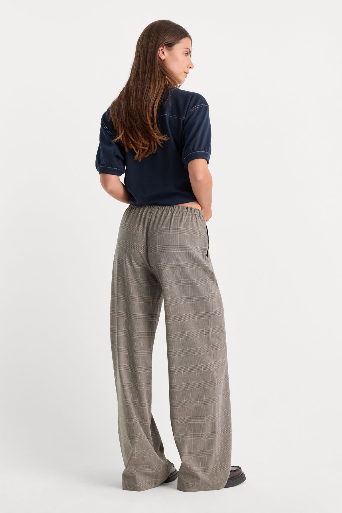 Luxury THE PLAID PULL ON TROUSER MINI PLAID