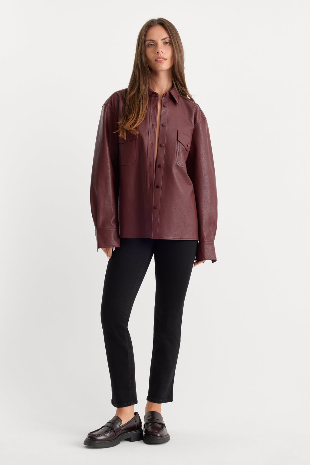 Luxury SOFT TECH GOOD PETITE STRAIGHT JEANSBLACK001