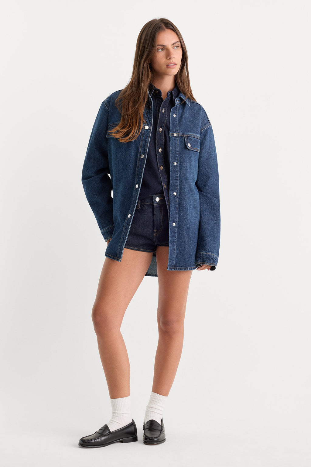 Luxury THE DENIM OVERSHIRT BOUNCE