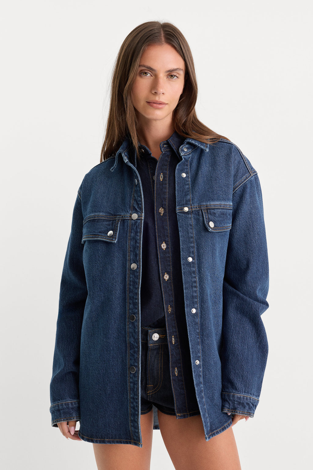 Luxury THE DENIM OVERSHIRT BOUNCE
