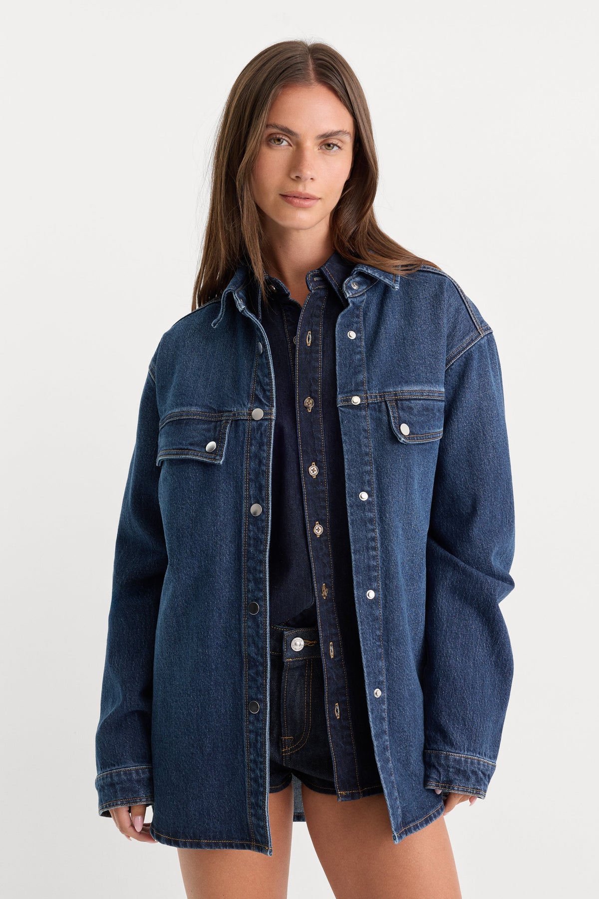 Luxury THE DENIM OVERSHIRT BOUNCE